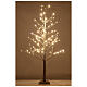 Golden glitter tree 120 cm 114 warm white LEDs indoor use s1