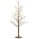 Golden glitter tree 120 cm 114 warm white LEDs indoor use s3