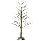 Golden glitter tree 120 cm 114 warm white LEDs indoor use s4