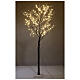 Árvore luminosa 210 cm para interior 192 luzes LED branco quente s1