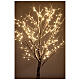 Árvore luminosa 210 cm para interior 192 luzes LED branco quente s3