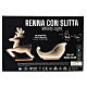 Reindeer with sled, indoor light decoration with warm white LED Infinity Light s12