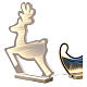 Reindeer with sled, indoor light decoration with warm white LED Infinity Light s7