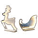 Reindeer with sled, indoor light decoration with warm white LED Infinity Light s10
