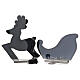 Reindeer with sled, indoor light decoration with warm white LED Infinity Light s11