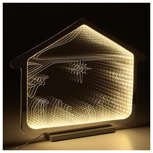 WeihnachtsbeleuchtungInfinity-Effekt Lichter warmweiße LEDs Innenbereich, 60 cm 4