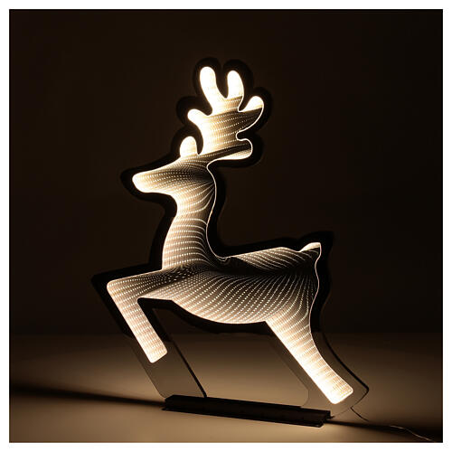 Reindeer 80 cm indoor and outdoor light decoration with warm white LED Infinity Light 1