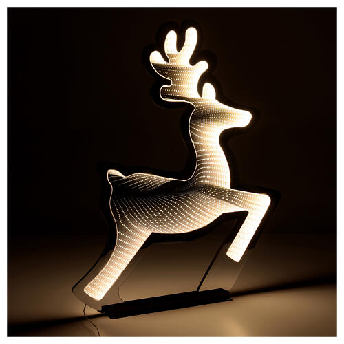 Reindeer 80 cm indoor and outdoor light decoration with warm white LED Infinity Light 5