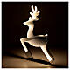 Infinity mirror Reindeer 80 cm indoor and outdoor light decoration with warm white LED s4
