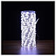 Guirlande lumineuse 500 gouttes LED blanc froid fil nu minuteur jeux lumières int/ext s2