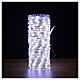 Guirlande lumineuse 700 gouttes LED blanc froid fil nu minuteur jeux lumières int/ext s2