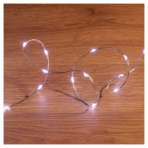 Świąteczne lampki, łańcuch 35 m z 700 kroplami LED w kolorze lodowej bieli 3
