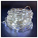 300 cold white LED drops nude wire chain ext int timer s1