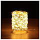 Guirlande lumineuse 300 gouttes LED blanc chaud fil nu minuteur jeux lumières int/ext s2