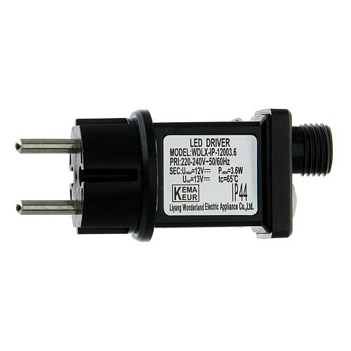 Świąteczne lampki, łańcuch 15 m z 300 kroplami LED w ciepłej bieli 6