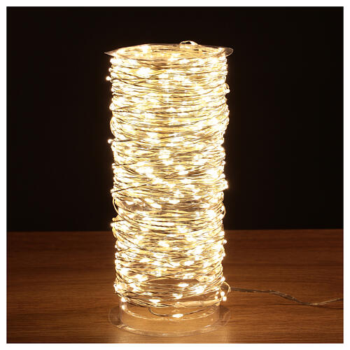 Guirlande lumineuse 700 gouttes LED blanc chaud fil nu minuteur jeux lumières int/ext 3