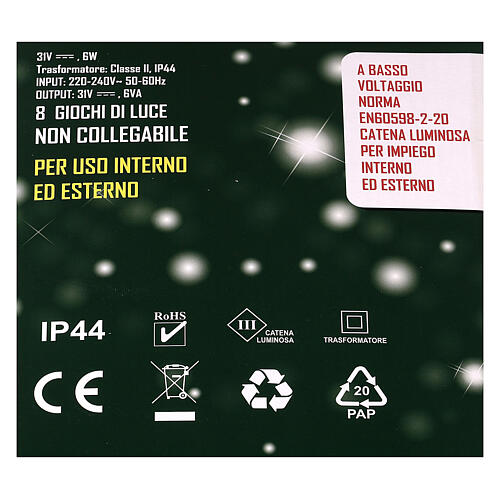 Christmas lights 2000 LED cold light for indoor/outdoor use 8