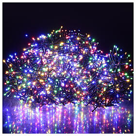 Lichterkette für Weihnachten mit bunten LEDs, Außen und Innen