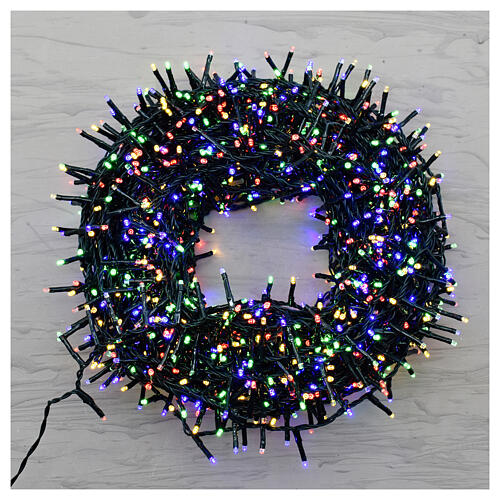 Guirlande Lumineuse Noël Cherrylight 9m - 400 LEDs Multicolores - 8 Effets - IP44 Intérieur/extérieur - Alimentation Secteur