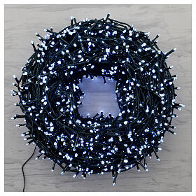 Weihnachtslichter mit 2000 kaltweißen LEDs, Außen und Innen