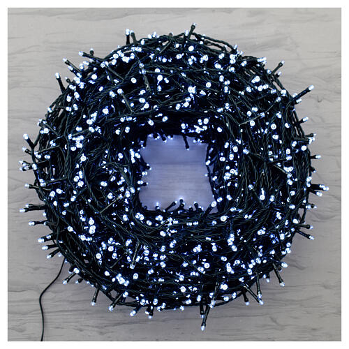 Weihnachtslichter mit 2000 kaltweißen LEDs, Außen und Innen 1