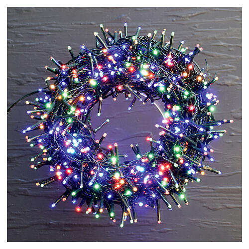 Guirlande de Noël multicolore 2000 LEDs intérieur/extérieur 1