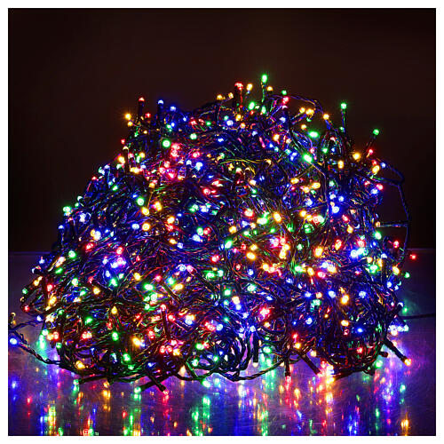 Guirlande de Noël multicolore 2000 LEDs intérieur/extérieur 2