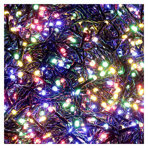 Catena luminosa Natale 2000 led multicolor uso interno e esterno 3