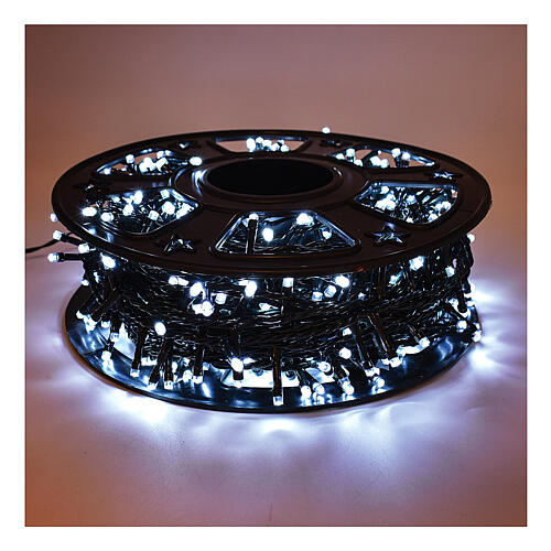 LED Christmas lights 2000 cold white with spool 1