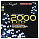 LED Christmas lights 2000 cold white with spool s6