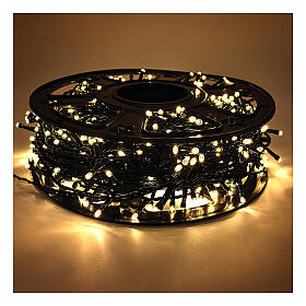 Christmas lights with 2000 warm white LED with spool