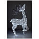 LED deer head high 200 ice white lights indoor outdoor glitter wire 100 cm s2