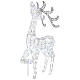 LED deer head high 200 ice white lights indoor outdoor glitter wire 100 cm s4