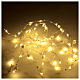 Cortina luminosa de Natal com contas 300 luzes nanoLED branco quente luz fixa s1
