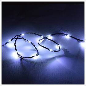 Weihnachtslichterkette mit 320 kaltweißen LEDs Innen- und Außenbereich, 16 m