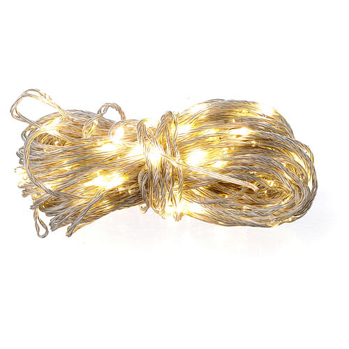 Corrente luminosa 320 nanoLEDs branco quente para interior/exterior 16 m 3