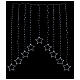 Arch of stars, 308 cold white LED lights, indoor/outdoor, 1.2 m s1