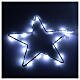 Rideau lumineux arc d'étoiles 308 LEDs blanc froid intérieur/extérieur 1,2 m s2