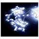 Rideau lumineux arc d'étoiles 308 LEDs blanc froid intérieur/extérieur 1,2 m s3