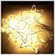 Cortina estrellas 350 led luz cálida uso int ext 3,6 cm s4