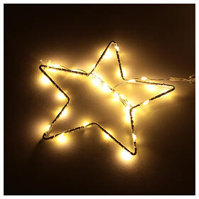 Star lights curtain 350 LEDs warm light indoor use 3.6 cm
