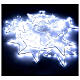 Cortina estrellas 350 led luz fría uso int ext 3,6 cm s4