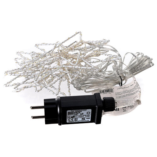 Kurtyna świetlna z gwiazdkami 350 LED, zimne światło, do wnętrz i na zewnątrz, 3,6 m 5