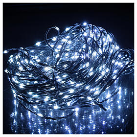 Cadena luces navideñas 720 nano bean led luz fría uso int/ext 16 m
