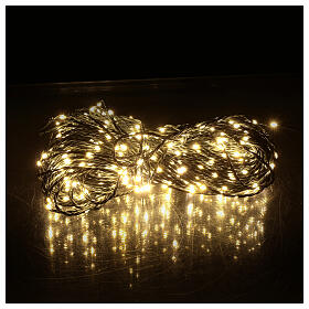 Cadena luces navideñas720 nano bean led luz cálida uso int/ext 16 m