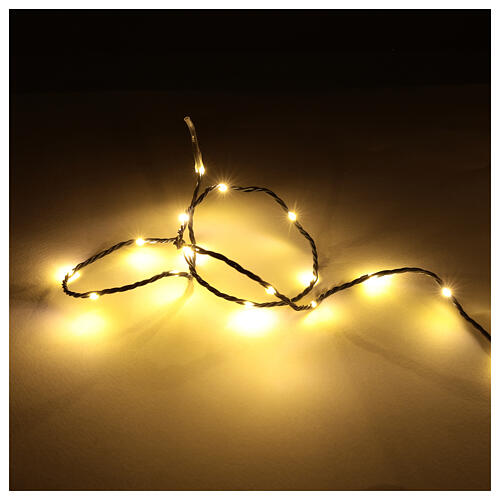 Catena luci natalizie 720 nano bean led luce calda uso int/est 36 m  2