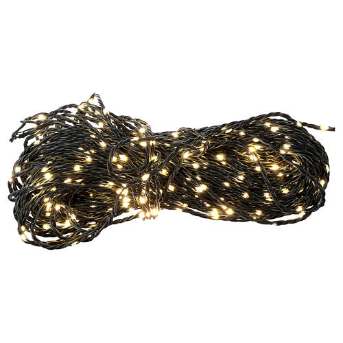 Catena luci natalizie 720 nano bean led luce calda uso int/est 36 m  3