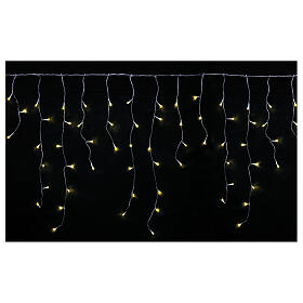 Light curtain of stalactites, 429 LED lighs of warm white, indoor/outdoor, 4 m
