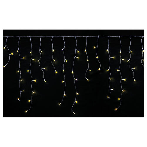Light curtain of stalactites, 429 LED lighs of warm white, indoor/outdoor, 4 m 1