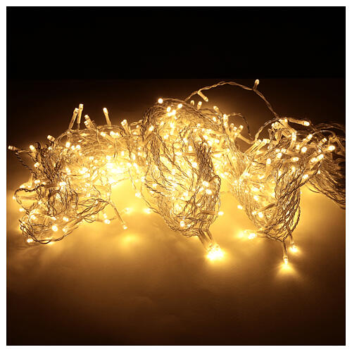 Stalactite light curtain 429 LEDs warm white indoor outdoor use 4 m 2